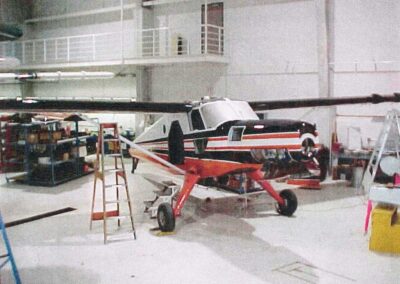 N754 during refurbishment at Viking hangar in Victoria, B.C., 1998, Photo: Bruce Conant