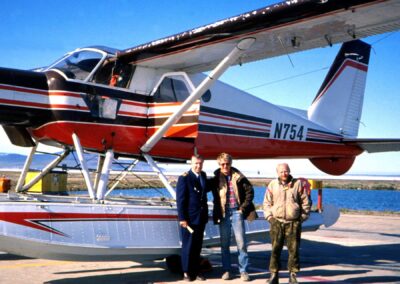 N754 in Russia. Bill Eldridge (center) with Russian authorities. Photo: Jack Hodges