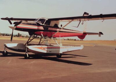 N754 before flight to catch and band Trumpeter Swans, Whitehorse, Yukon Territory, early 2000s. Photo: Bruce Conant